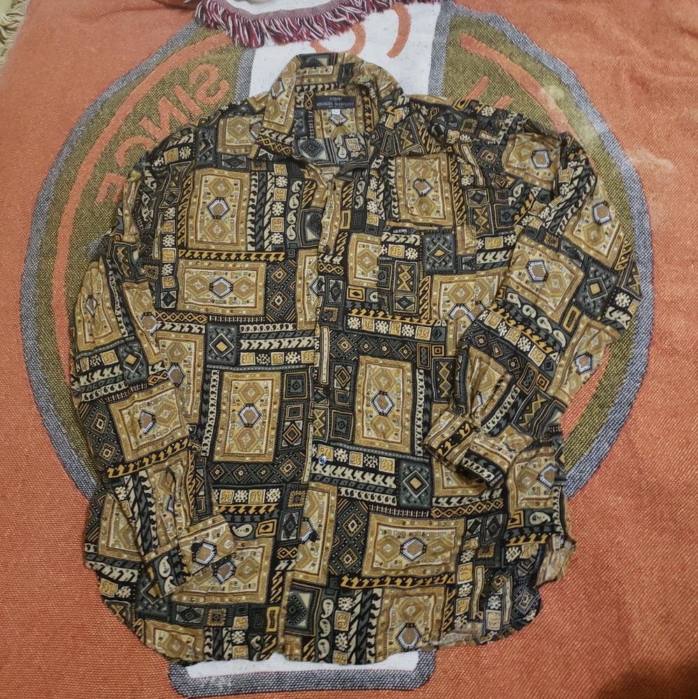 Vintage Guess Rayon Shirt L